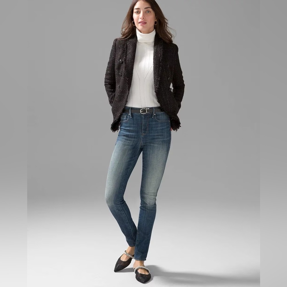 White House Black Market, Extra High-Rise Everyday Soft Denim Skinny Jeans, S 8